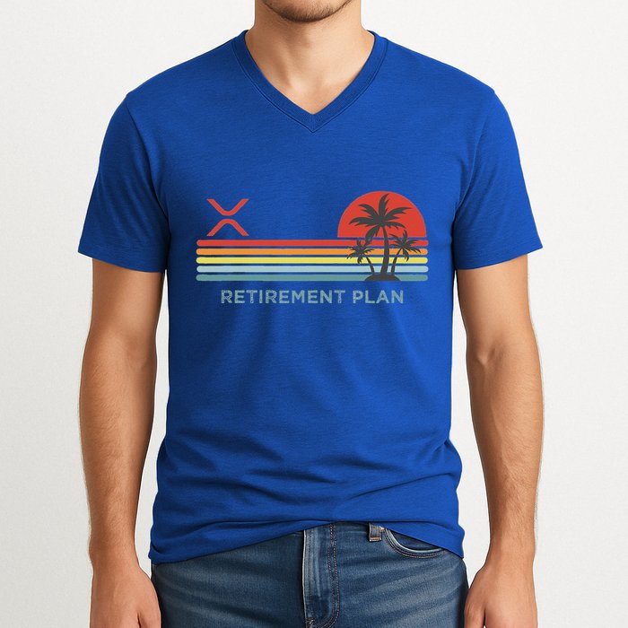 Ripple Xrp Crypto Blockchain Digital Currency Altchain V-Neck T-Shirt