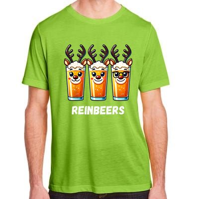 Reinbeers Xmas Funny Reindeer Beer Christmas Drinking Gift Adult ChromaSoft Performance T-Shirt