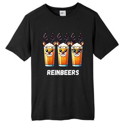 Reinbeers Xmas Funny Reindeer Beer Christmas Drinking Gift Tall Fusion ChromaSoft Performance T-Shirt