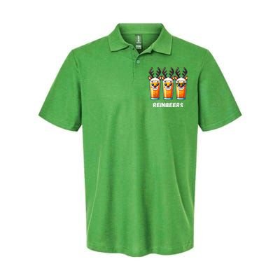 Reinbeers Xmas Funny Reindeer Beer Christmas Drinking Gift Softstyle Adult Sport Polo