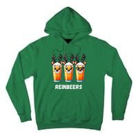 Reinbeers Xmas Funny Reindeer Beer Christmas Drinking Gift Tall Hoodie