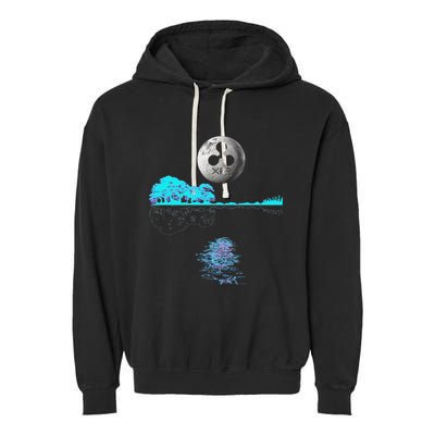 Ripple Xrp Guitar Lake Moon Garment-Dyed Fleece Hoodie