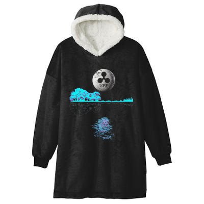 Ripple Xrp Guitar Lake Moon Hooded Wearable Blanket