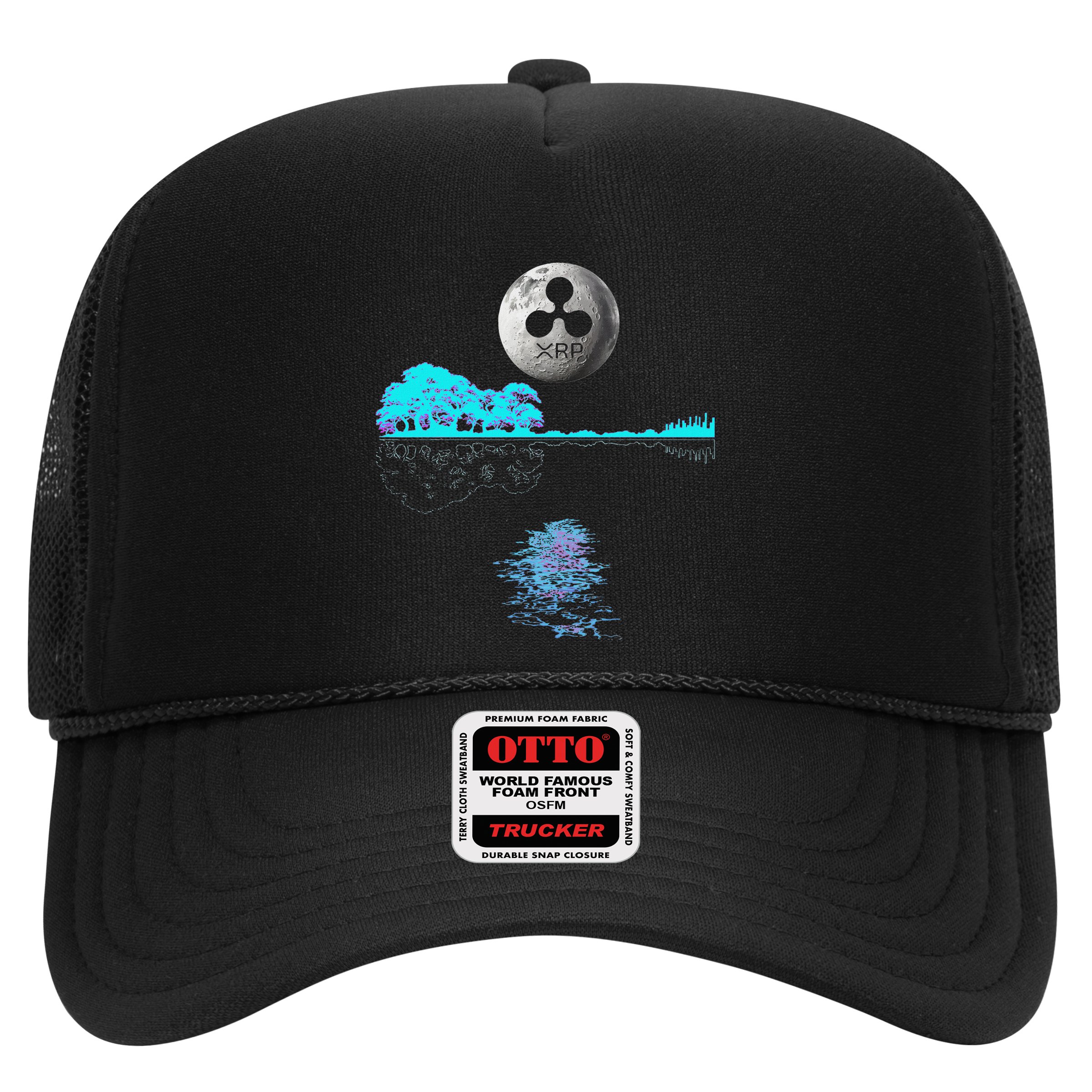 Ripple Xrp Guitar Lake Moon Hat