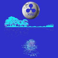 Ripple Xrp Guitar Lake Moon Kids Hoodie