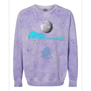 Ripple Xrp Guitar Lake Moon Ripple Hodler Colorblast Crewneck Sweatshirt