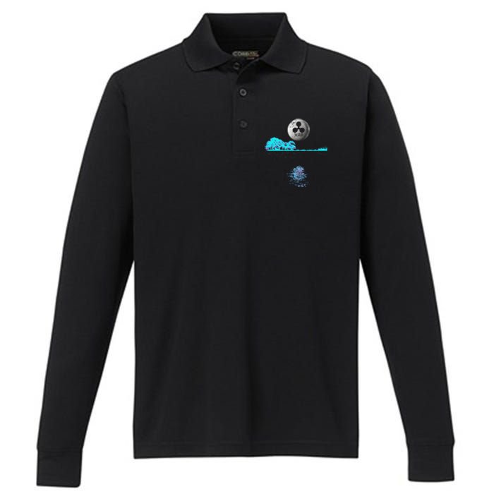 Ripple Xrp Guitar Lake Moon Ripple Hodler Performance Long Sleeve Polo