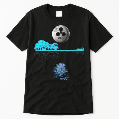 Ripple Xrp Guitar Lake Moon Ripple Hodler Tall T-Shirt