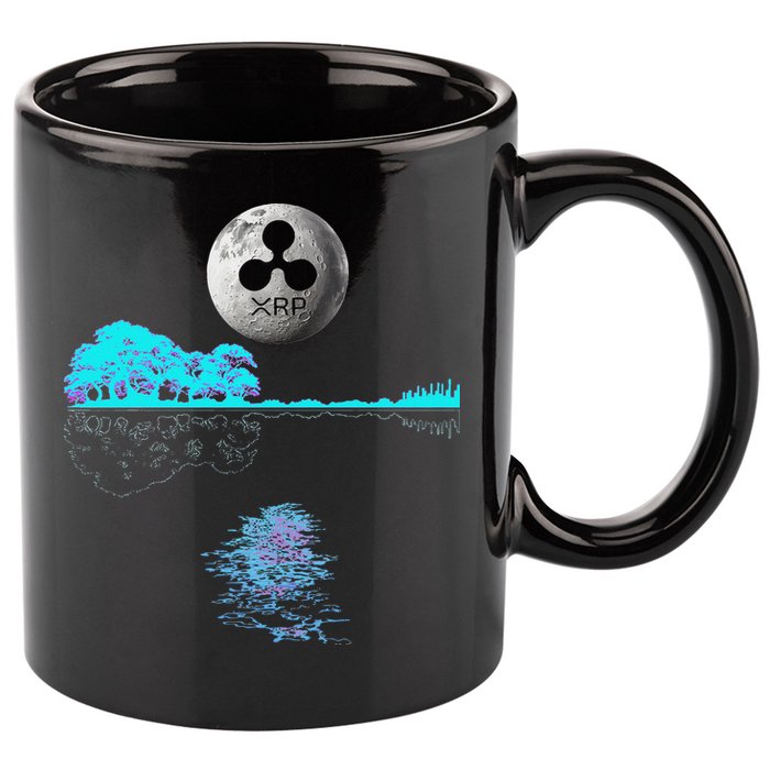 Ripple Xrp Guitar Lake Moon Ripple Hodler 11oz C Handle Ceramic Mug