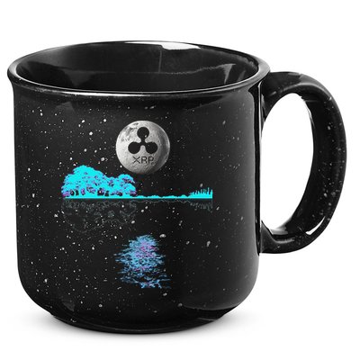 Ripple Xrp Guitar Lake Moon Ripple Hodler 15oz Campfire Ceramic Mug