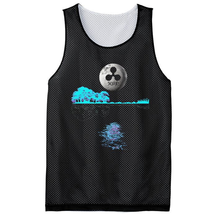 Ripple Xrp Guitar Lake Moon Ripple Hodler Mesh Reversible Basketball Jersey Tank