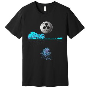 Ripple Xrp Guitar Lake Moon Ripple Hodler Premium T-Shirt