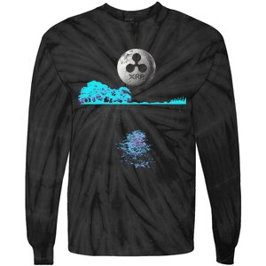 Ripple Xrp Guitar Lake Moon Ripple Hodler Tie-Dye Long Sleeve Shirt