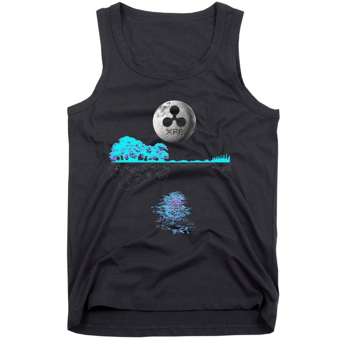 Ripple Xrp Guitar Lake Moon Ripple Hodler Tank Top