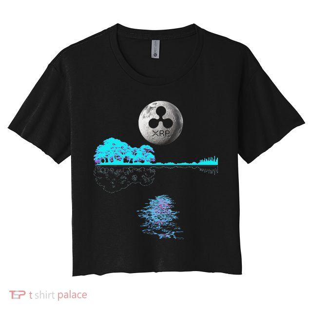 Ripple Xrp Guitar Lake Moon Ripple Hodler Crop Top