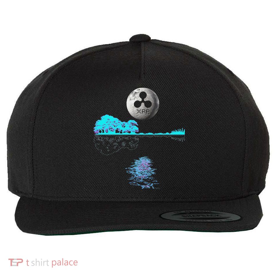 Ripple Xrp Guitar Lake Moon Ripple Hodler Wool Snapback Cap