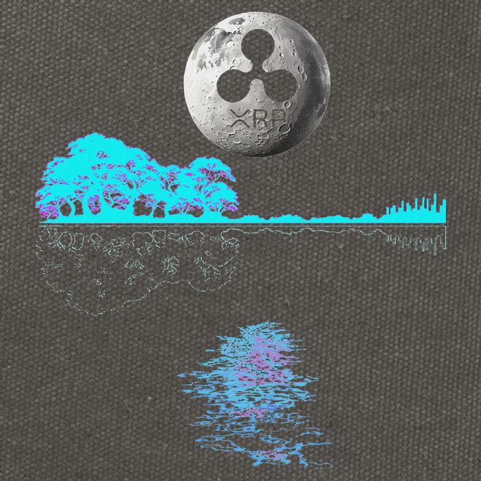 Ripple Xrp Guitar Lake Moon Ripple Hodler Cotton Canvas Backpack