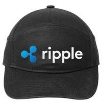 Ripple Xrp Logo Crypto Trading Trader Gift Cryptocurrency 7-Panel Snapback Hat