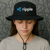 Ripple Xrp Logo Crypto Trading Trader Gift Cryptocurrency Bucket Hat