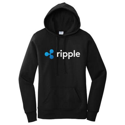 Ripple Xrp Logo Crypto Trading Trader Gift Cryptocurrency Women's Pullover Hoodie