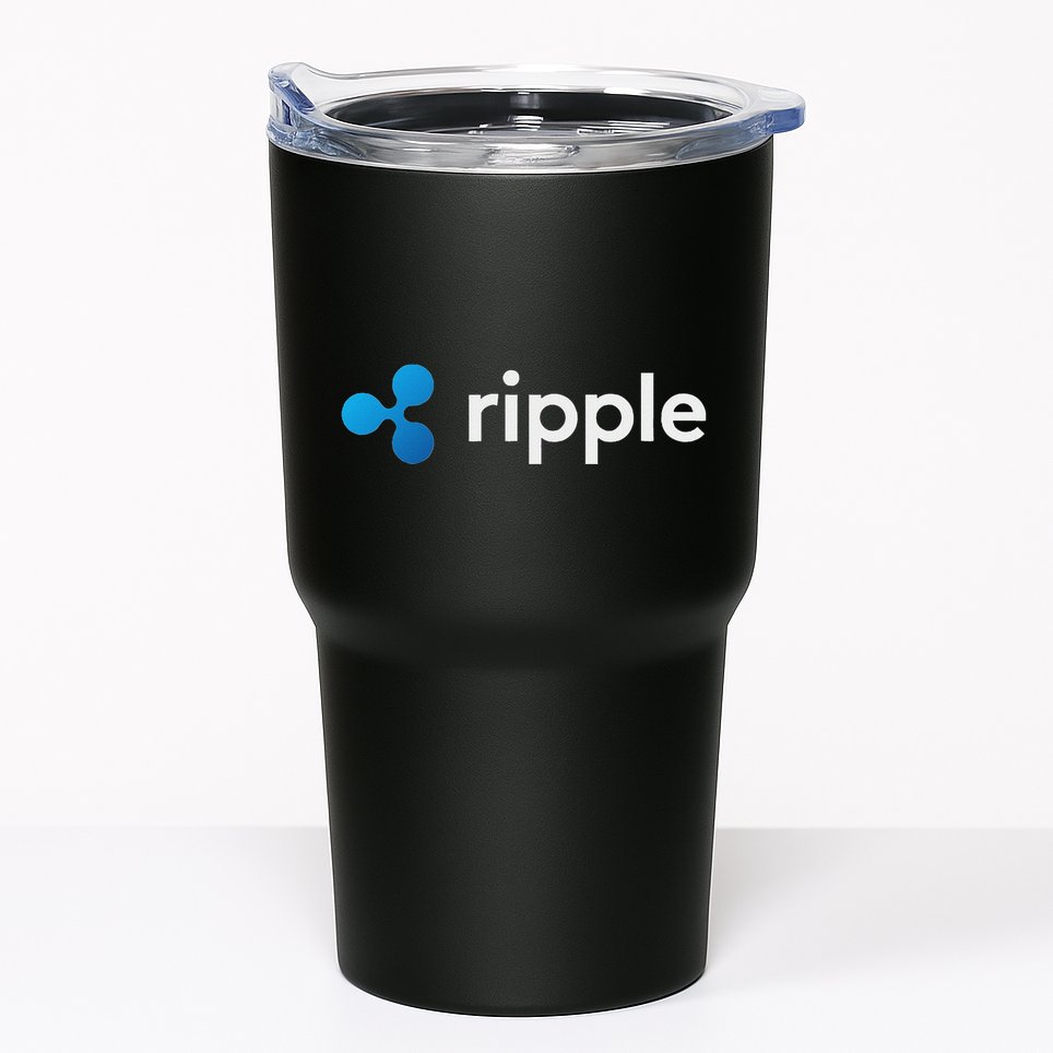 Ripple Xrp Logo Crypto Trading Trader Gift Cryptocurrency Tumbler