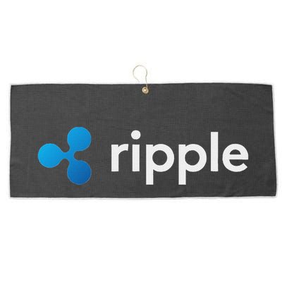 Ripple Xrp Logo Crypto Trading Trader Gift Cryptocurrency Large Microfiber Waffle Golf Towel