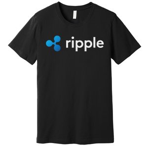 Ripple Xrp Logo Crypto Trading Trader Gift Cryptocurrency Premium T-Shirt