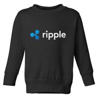 Ripple Xrp Logo Crypto Trading Trader Gift Cryptocurrency Toddler Sweatshirt