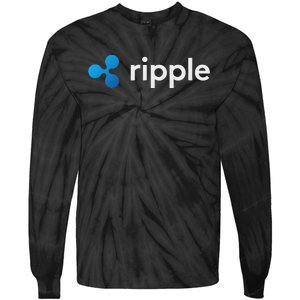 Ripple Xrp Logo Crypto Trading Trader Gift Cryptocurrency Tie-Dye Long Sleeve Shirt