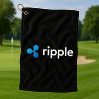 Ripple Xrp Logo Crypto Trading Trader Gift Cryptocurrency Golf Towel