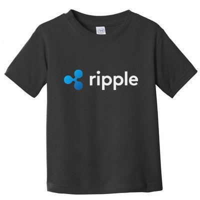 Ripple Xrp Logo Crypto Trading Trader Gift Cryptocurrency Toddler T-Shirt