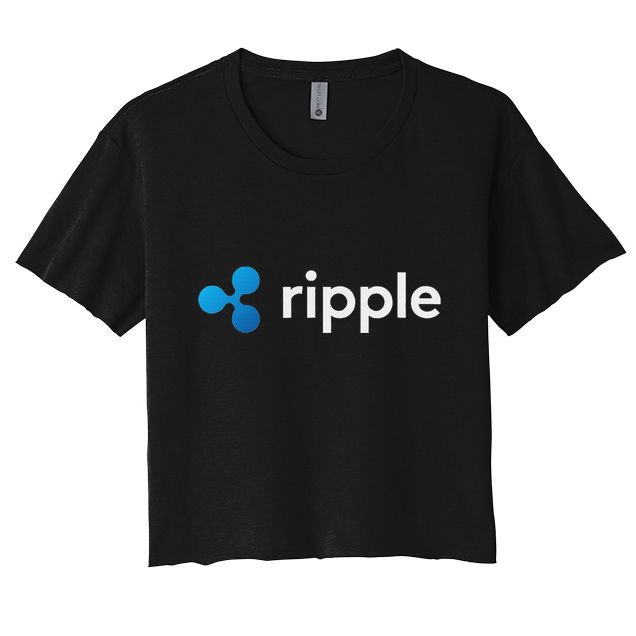 Ripple Xrp Logo Crypto Trading Trader Gift Cryptocurrency Crop Top