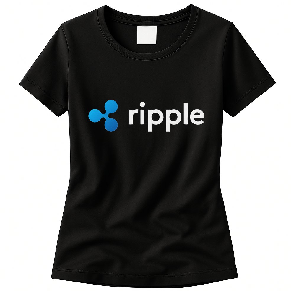 Ripple Xrp Logo Crypto Trading Trader Gift Cryptocurrency Womens T-Shirt