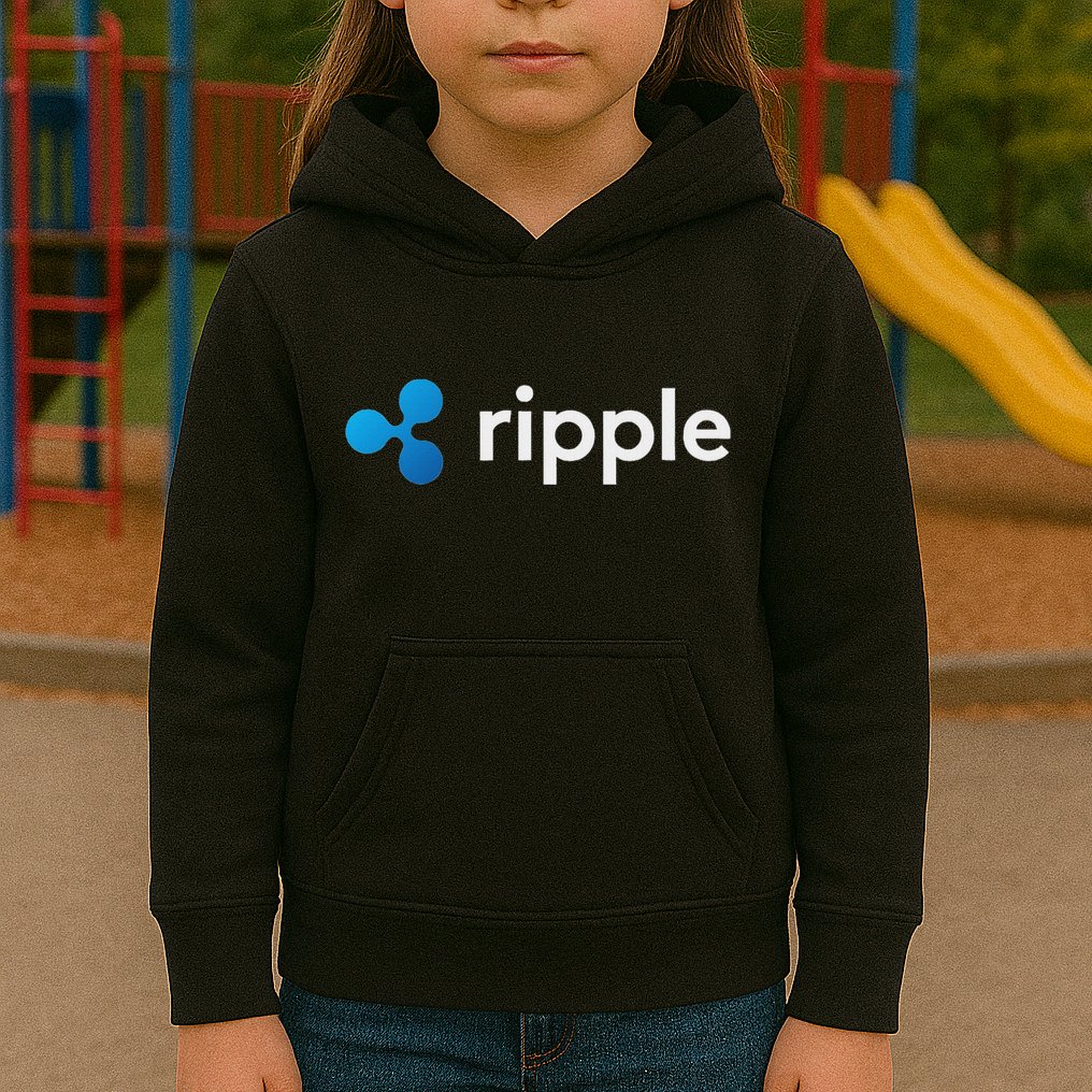 Ripple Xrp Logo Crypto Trading Trader Gift Cryptocurrency Kids Hoodie