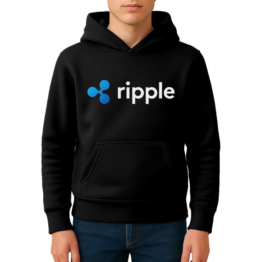 Ripple Xrp Logo Crypto Trading Trader Gift Cryptocurrency Kids Hoodie