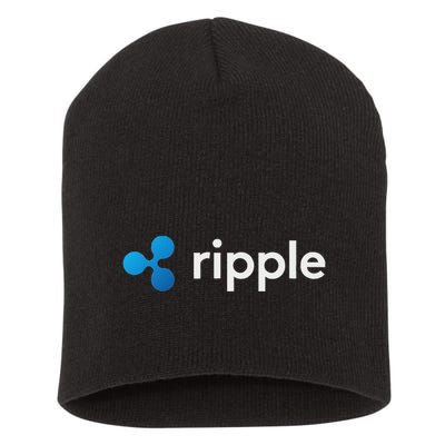 Ripple Xrp Logo Crypto Trading Trader Gift Cryptocurrency Short Acrylic Beanie