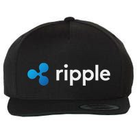 Ripple Xrp Logo Crypto Trading Trader Gift Cryptocurrency Wool Snapback Cap