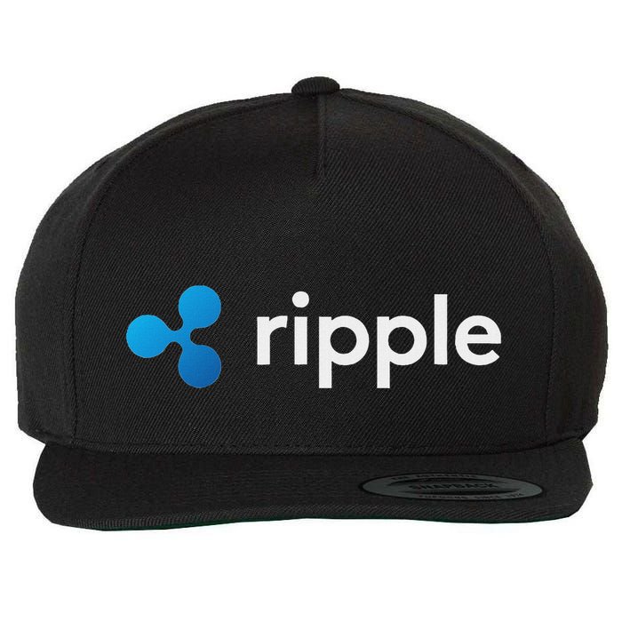 Ripple Xrp Logo Crypto Trading Trader Gift Cryptocurrency Wool Snapback Cap