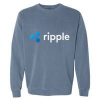 Ripple Xrp Logo Crypto Trading Trader Gift Cryptocurrency Garment-Dyed Sweatshirt