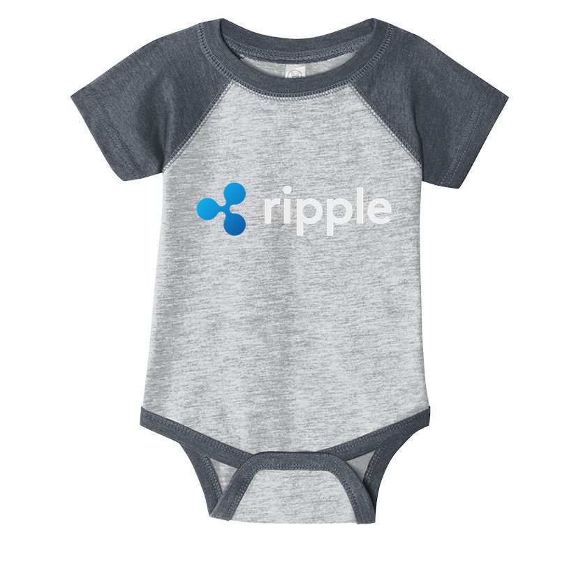 Ripple Xrp Logo Crypto Trading Trader Gift Cryptocurrency Infant Baby Jersey Bodysuit
