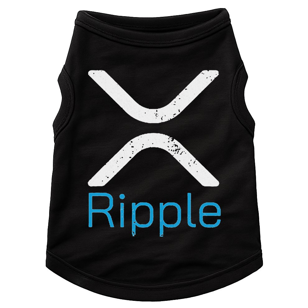 Ripple Xrp Logo Vintage Ripple Hodler Doggie Tank