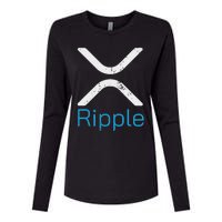 Ripple Xrp Logo Vintage Ripple Hodler Womens Cotton Relaxed Long Sleeve T-Shirt