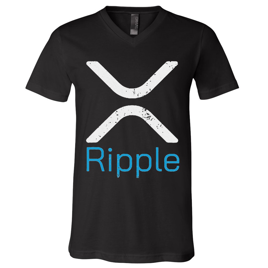 Ripple Xrp Logo Vintage Ripple Hodler V-Neck T-Shirt