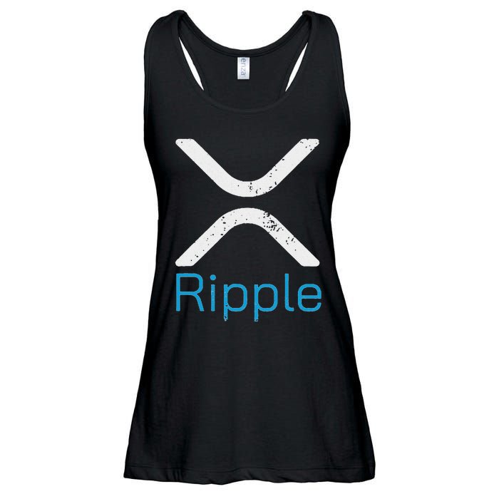 Ripple Xrp Logo Vintage Ripple Hodler Ladies Essential Flowy Tank