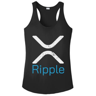 Ripple Xrp Logo Vintage Ripple Hodler Ladies PosiCharge Competitor Racerback Tank