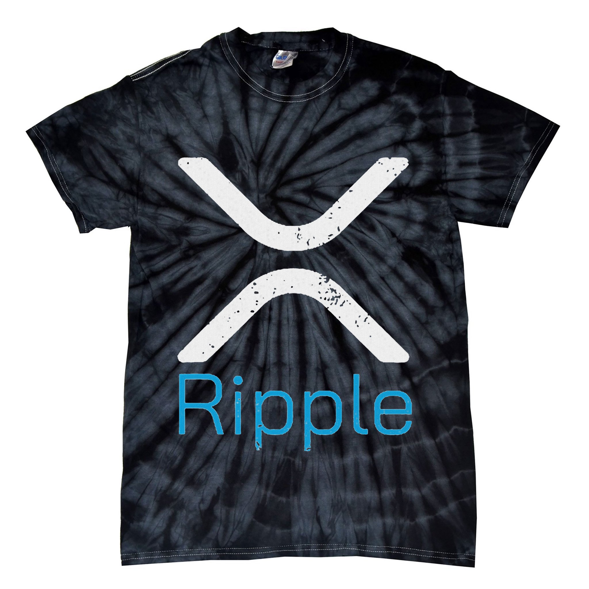 Ripple Xrp Logo Vintage Ripple Hodler Tie-Dye T-Shirt