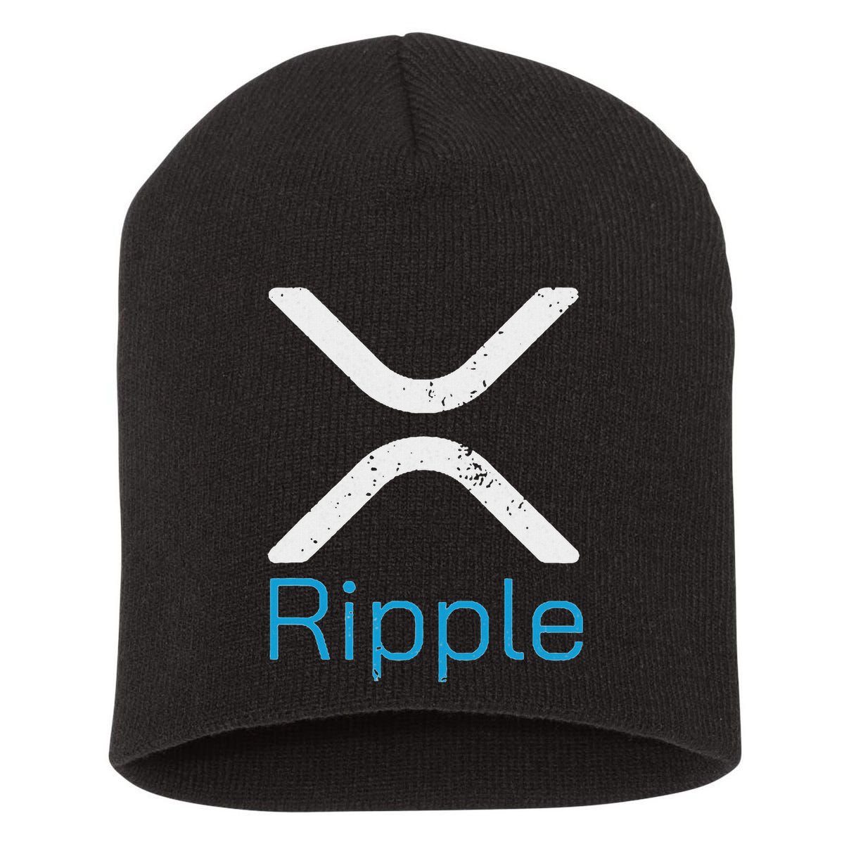 Ripple Xrp Logo Vintage Ripple Hodler Short Acrylic Beanie