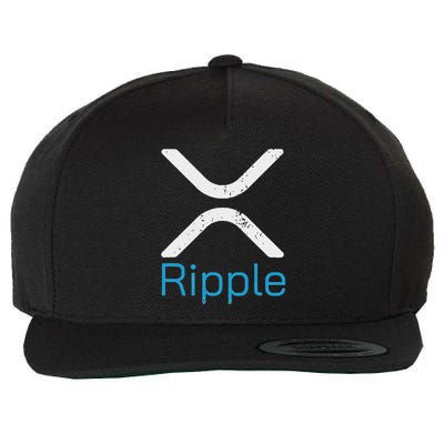 Ripple Xrp Logo Vintage Ripple Hodler Wool Snapback Cap
