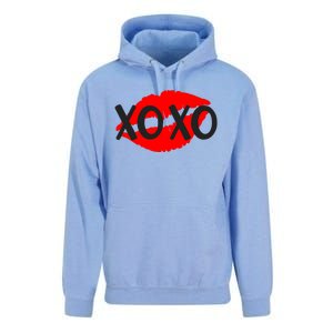 Retro Xoxo Lip Checkered Valentines Day Unisex Surf Hoodie