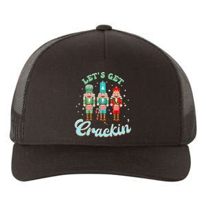 Retro Xmas Lets Get Crackin Nutcracker Christmas Yupoong Adult 5-Panel Trucker Hat